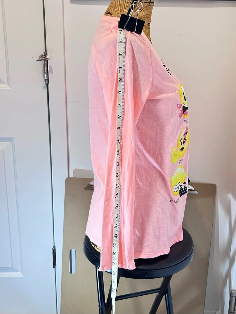 The Children's Place Pink #OOTD Emoji Long Sleeve Tee